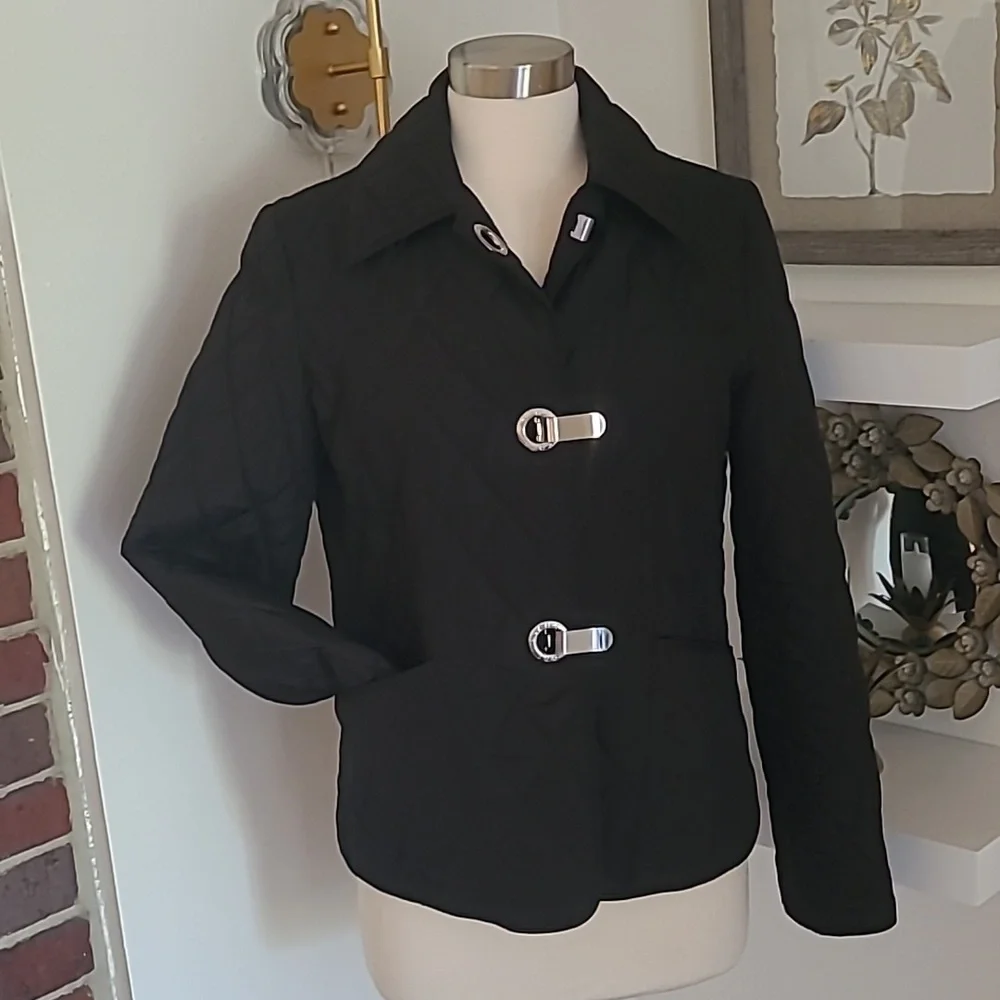 Michael Kors Black Quilted Puffer Jacket Size Small